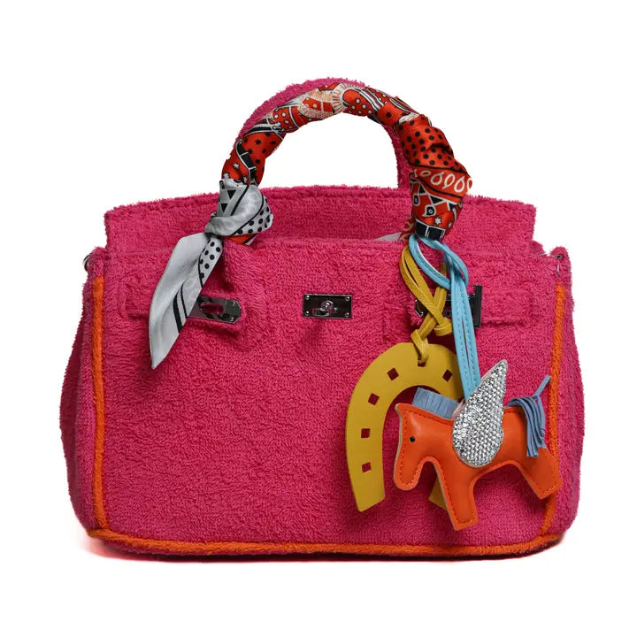 Terrycloth Pink Tote Small bag