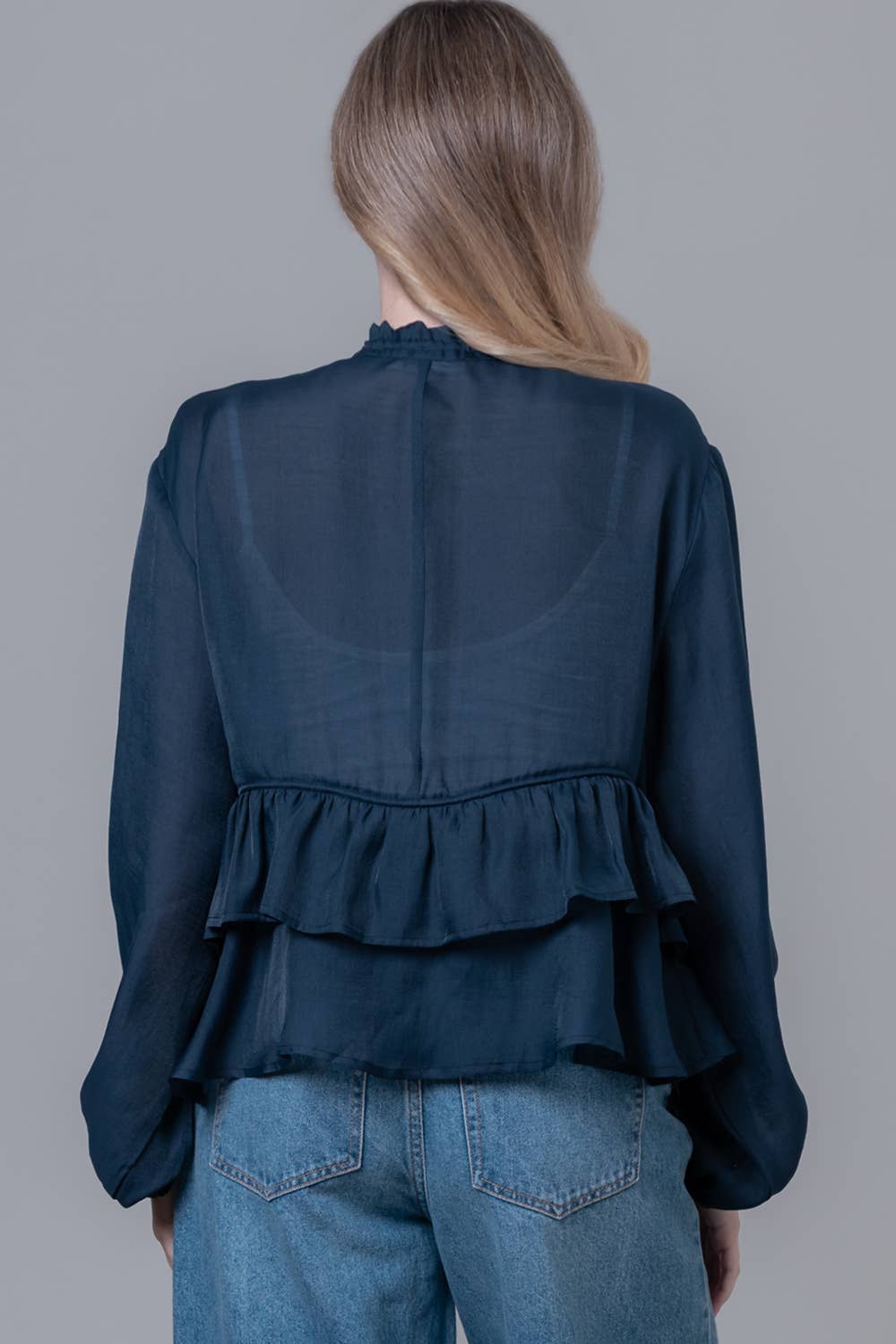 Bella Peplum Zip Up Jacket
