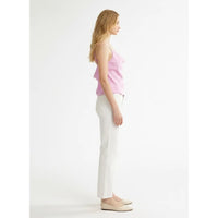 Silky Satin Camisole Top with Adjustable Straps in Blush Pink