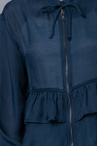Bella Peplum Zip Up Jacket