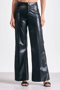 Vegan Leather Highwaisted Trouser