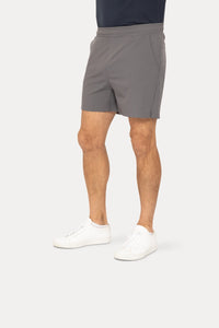 Men’s Athletic Stretch Shorts in Charcoal Gray