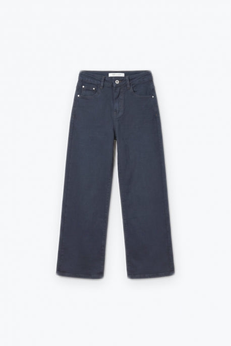 Navy Dark Wash High Rise Jeans