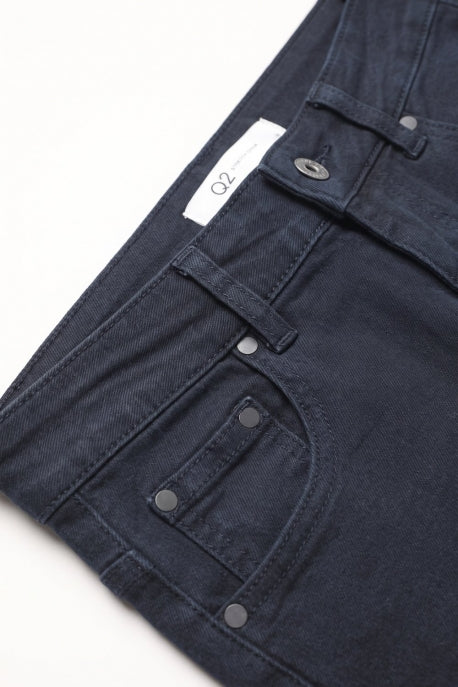 Navy Dark Wash High Rise Jeans