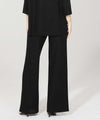 Black Metallic Wide Leg Pants