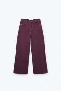 Burgandy Stretch Denim