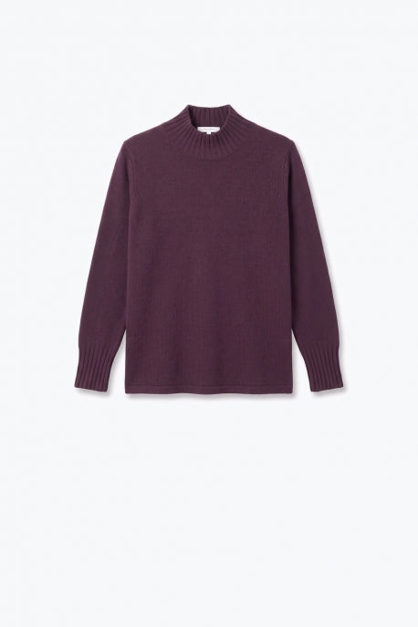 Burgandy Fine Knit Sweater Top