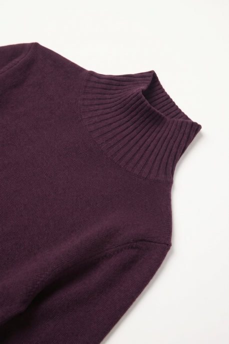 Burgandy Fine Knit Sweater Top