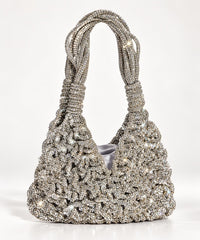Luxe Crystal Knotted Handbag