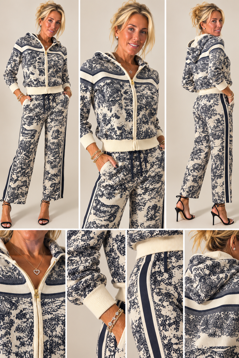 Toile Print Knit Tracksuit — view 7