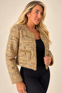 Luxe Textured Button Jacket — photo 6