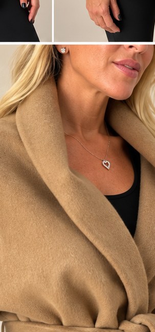 Camel Belted Fur Coat — photo 18