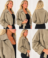 Soft Vegan Leather with Basket Weave Collar — photo 29