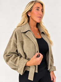 Soft Vegan Leather with Basket Weave Collar — photo 30