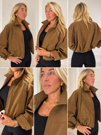 Soft Vegan Leather Bomber — photo 33