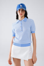 POLO  SHIRT WITH STRIPED KNIT