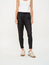Coated Zip Jogger Black
