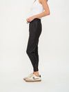Coated Zip Jogger Black