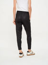 Coated Zip Jogger Black