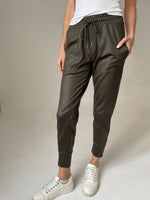 Coated Zip Jogger